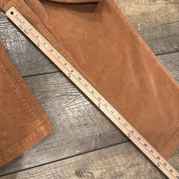 Express Women's High Rise Cropped Wide Leg Corduroy Pant Camel Size 6 - Picture 4 of 10